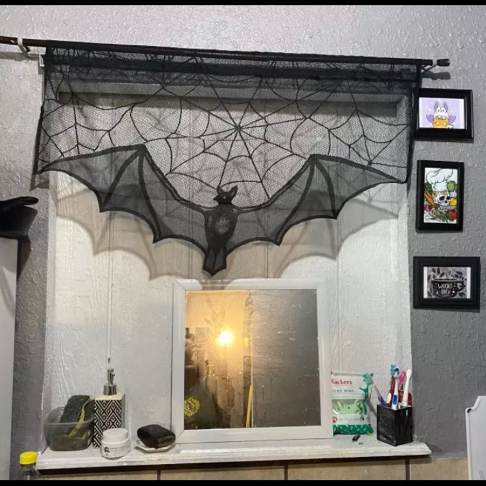 Wicked Bat Curtain Panel - Picture 10 of 11
